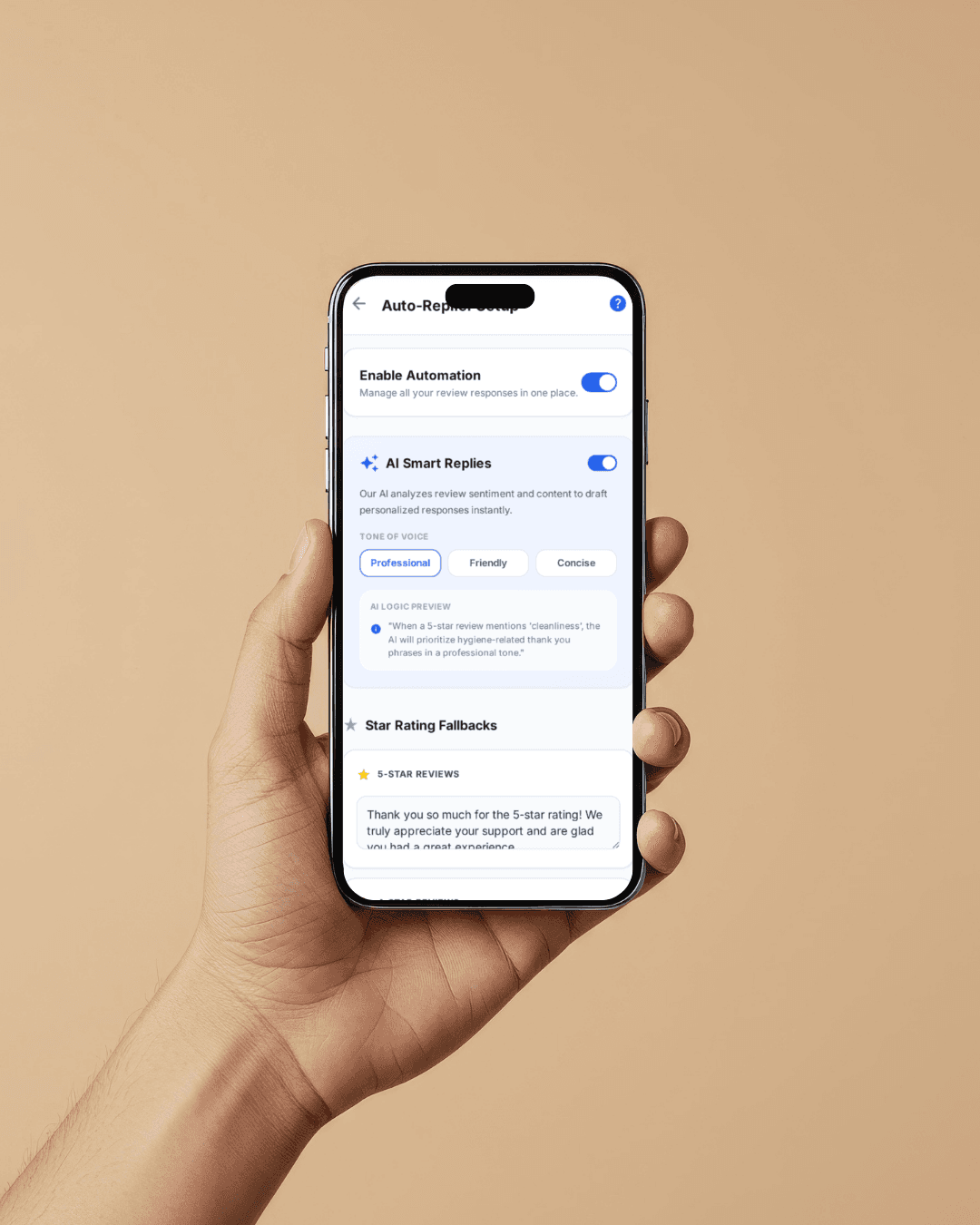 Restaurant Google Maps profile with high ratings and directions